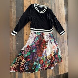 Maeve by Anthropologie Top Sweater Flower Dress